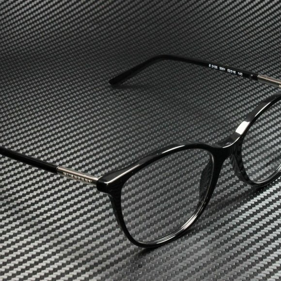 Burberry Black Round 52mm Men's Eyeglasses - Picture 3 of 4